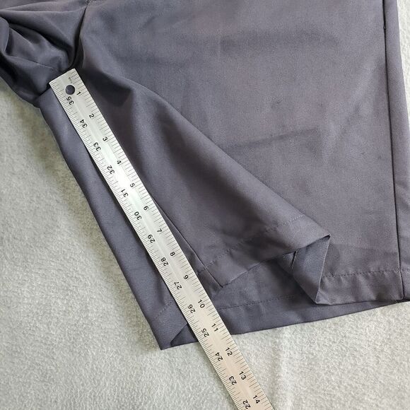 Greg Norman Shorts Mens 32 Gray Chino Golf Performance Flat Front Regular Fit - Picture 5 of 9